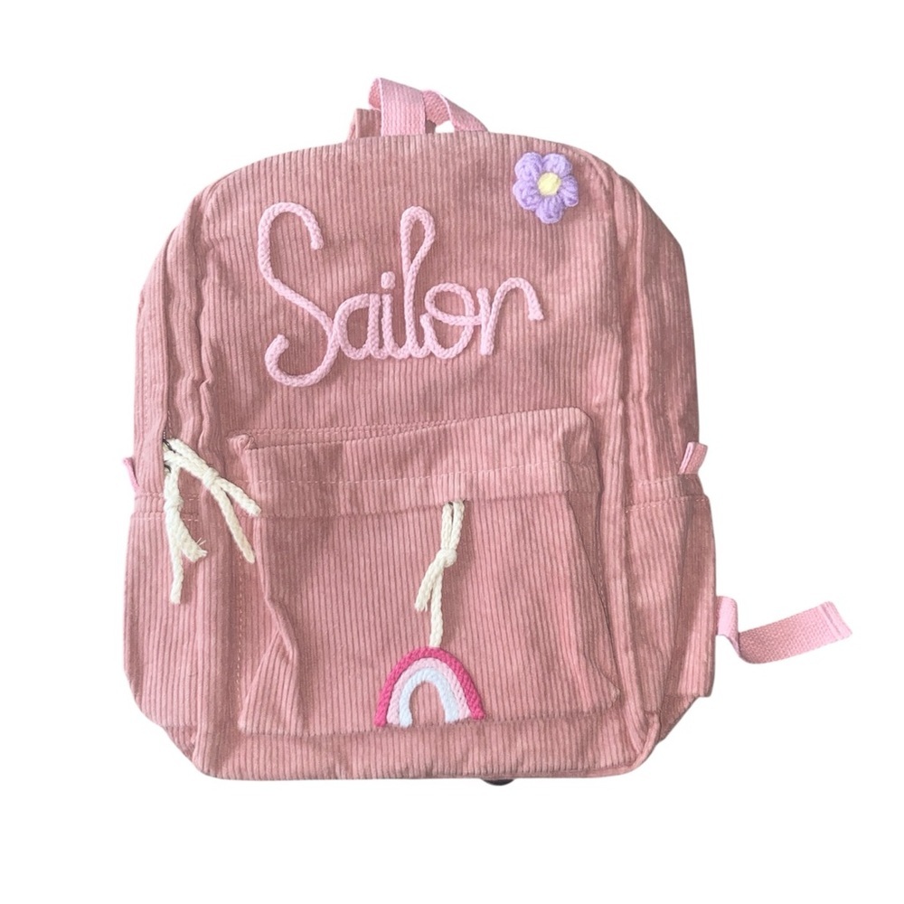 NWOT Pink‎ Corduroy Kids Backpack E31